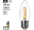 Лампа светодиодная E27 "Филамент" С37-6 Вт-230 В-2700 К TDM ELECTRIC SQ0340-0298 2