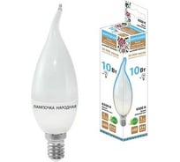 Светодиодная лампа TDM ELECTRIC WFС37-10 Вт-230 В -6500 К–E14 свеча на ветру Народная SQ0340-1602