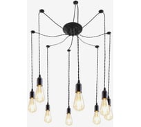 Светильник BayerLux "Паук" черный, провод витой 8x40W E27 80x80x90 см 5032057