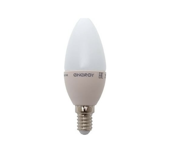 Светодиодная лампа Energy свеча С37-3-14WP 3W E14 25000ч 3000K теплый белый свет 001911 1