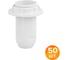 Патрон WOLTA WLH-009 E14 с кольцом, пластиковый, белый (50 шт.) WLH-009-50 1