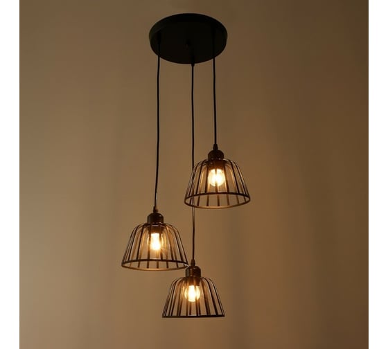 Светильник BayerLux 2553/3 E27 40Вт черный 25x25x15-115 см 7149656
