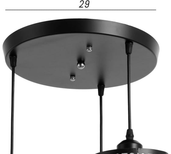 Светильник BayerLux 1954/3BK E27 40Вт черный 25x25x22-122 см 6712032