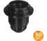 Патрон Wolta WLH-013 E27 с кольцом, карболитовый, черный (50 шт) WLH-013-50 1