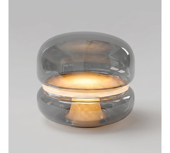 Светодиодная настольная лампа Bogate's Flan 3000К с алебастром 91104 LED дымчатый a072592