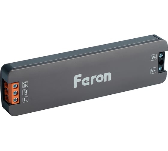 Трансформатор электронный для светодиодной ленты FERON 100W 24V 123х33.8х13мм IP20 (драйвер), LB010 , 53146