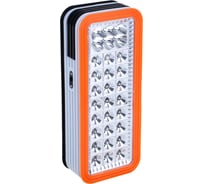 Фонарь-светильник ЕРМАК 24 + 6 ярк. LED, 3xD / шнур 220В, пластик, 24x10 см 198-084