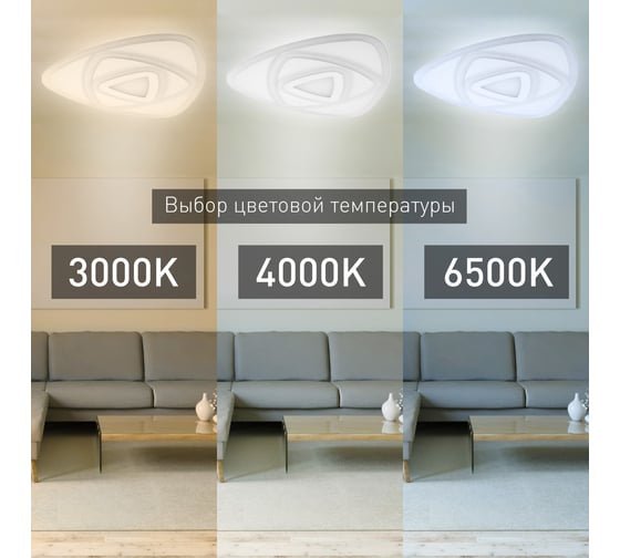 Потолочный светодиодный светильник ЭРА GEO с ДУ SPB-6 GEO 67Вт 3000-6500К с пультом ДУ, Б0050920