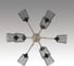 Люстра потолочная LUMION E27 9*60W ABRIS 8191/9C 6