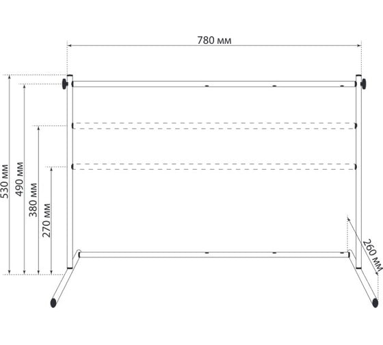 Подставка металлическая для фитоламп и фитосветильников STD-0003-076 GLANZEN КА-00008002