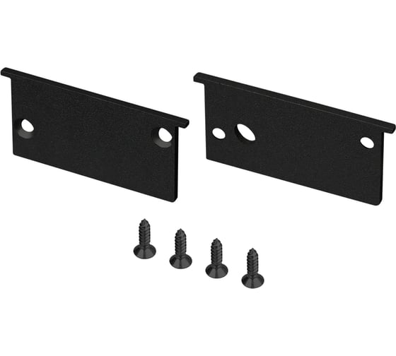 Комплект заглушек Arlight SL-BEVEL-W32-F BLACK 1 комплект 063943