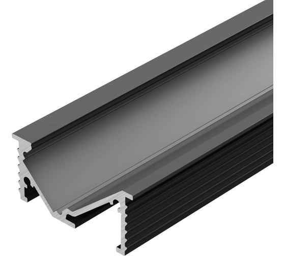 Профиль Arlight SL-BEVEL-W32-F-2000 ANOD BLACK 2м 063941