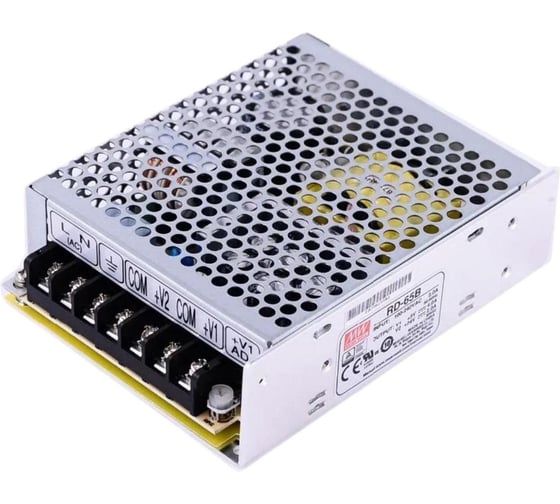 Двухканальный блок питания MEAN WELL RD-65B 66 Вт 5, 24 В 64477