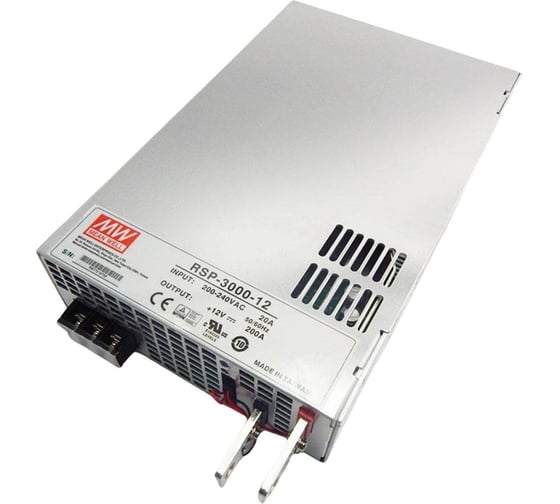Мощные блоки питания MEAN WELL RSP-3000-12 2400 Вт 12 В для системы управляемого питания 325174