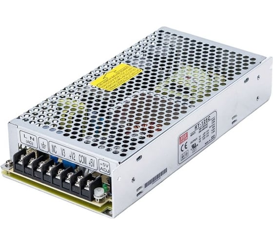 Блок питания на шасси MEAN WELL RT-125C 132 Вт 5 В, в кожухе 70456