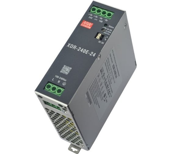 Блок питания на DIN-рейку MEAN WELL XDR-240E-24 240 Вт 24 В для экстремальных условий 7033168