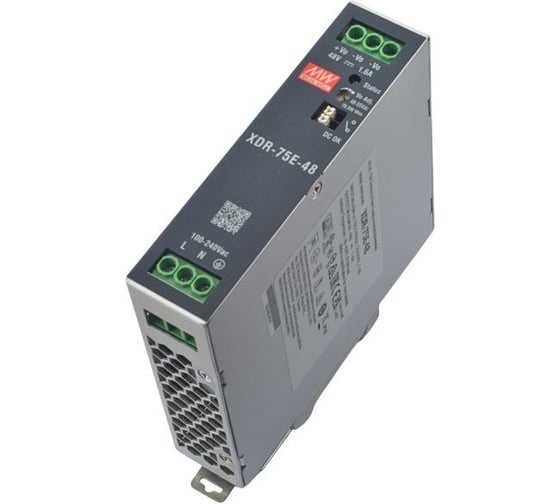 Блок питания на DIN-рейку MEAN WELL XDR-75E-48 76.8 Вт 48 В для экстремальных условий 7033178