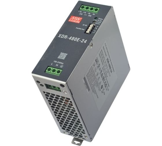 Блок питания на DIN-рейку MEAN WELL XDR-480E-24 480 Вт 24 В для экстремальных условий 7033172