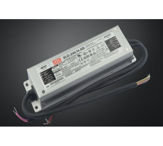 Светодиодный драйвер MEAN WELL XLG-240-H-AB для наружной подсветки и мощных светильников, 240 Вт, 56 В, ток 7 А с диммингом, стабилизацией, встроенным потенциометром 3476776