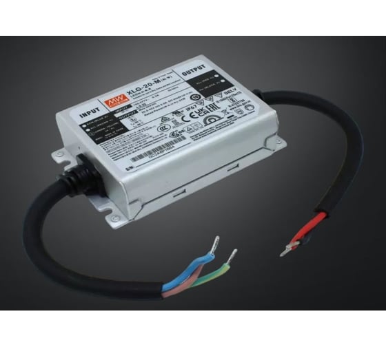 Светодиодный драйвер MEAN WELL XLG-20-M для наружного освещения IP67 21 Вт 42 В 0.5 А 5031866