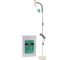 Торшер Camelion KD-435F C01 молочный, Е27, 40 Вт, металл+деревянный декор 15576 2