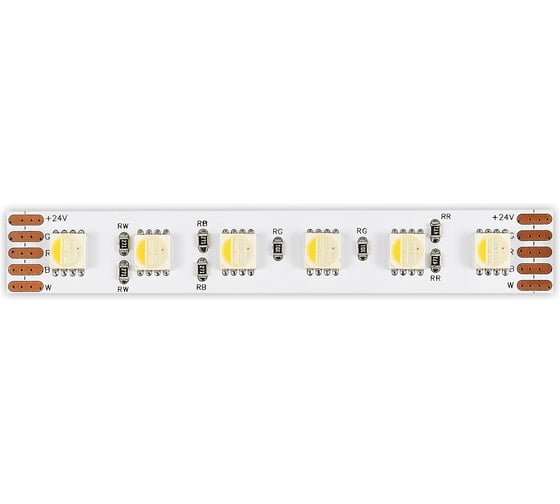 Светодиодная лента ST luce 18Вт/м (сум.) 4000К 2100Lm (для бел.) Ra 90 IP20 L5000xW12 24В (5 метров) ST5005.418.20RGBW