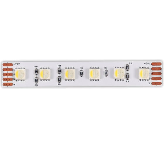 Светодиодная лента ST luce 18Вт/м (сум.) 4000К 110Лм/м (для бел.) Ra 90 IP20 L5000xW12 24В (5 метров) ST5005.418.20RGBW.1