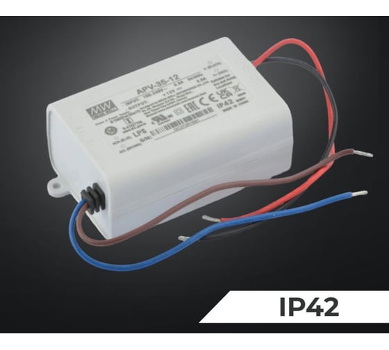 Светодиодный драйвер MEAN WELL APV-35-12 IP42 36 Вт 12 В 3 А 887314