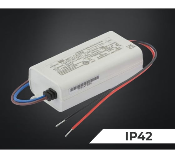 Светодиодный драйвер MEAN WELL APC-12-350 IP42 12 Вт 9-36 В 0.35 А 820272
