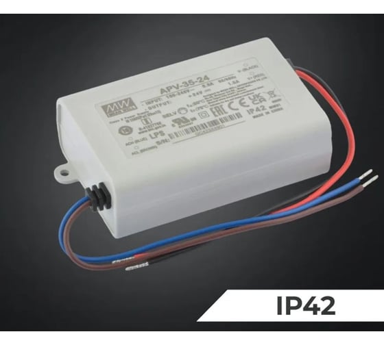 Светодиодный драйвер MEAN WELL APV-35-24 IP42 36 Вт 24 В 1.5 А 1354223