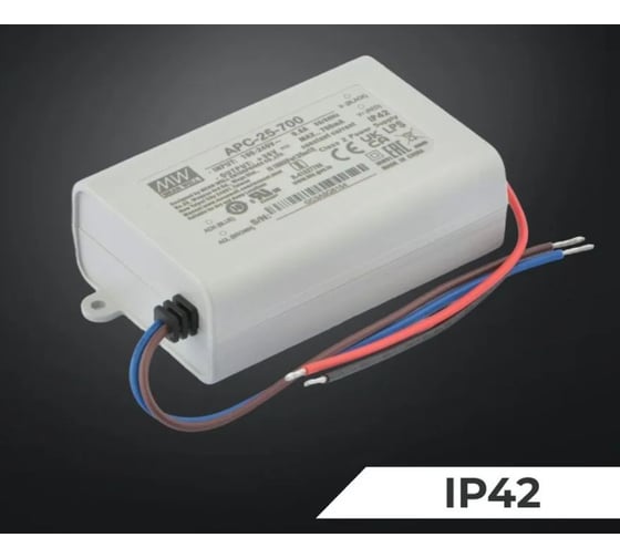 Светодиодный драйвер MEAN WELL APC-25-700 IP42 25 Вт 11-36 В 0.7 А 1071914