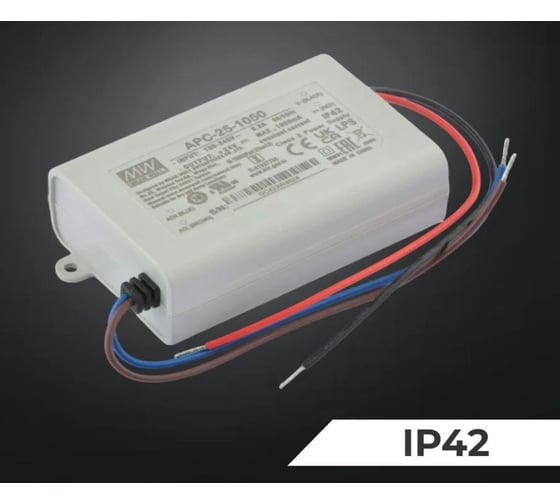 Светодиодный драйвер MEAN WELL APC-25-1050 IP42 25 Вт 24 В 1.05 А 1071471