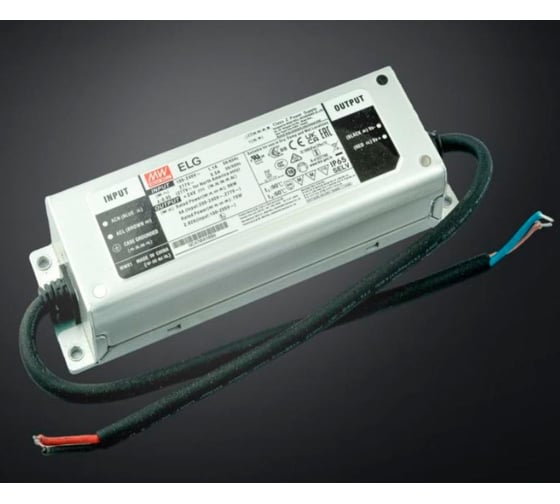 Светодиодный драйвер MEAN WELL ELG-200-C700DA-3Y 200Вт 286В 0,7А для наружного, внутреннего освещения, защита IP67, димминг DALI, стабилизация CC, коррекция коэффициента 2791198