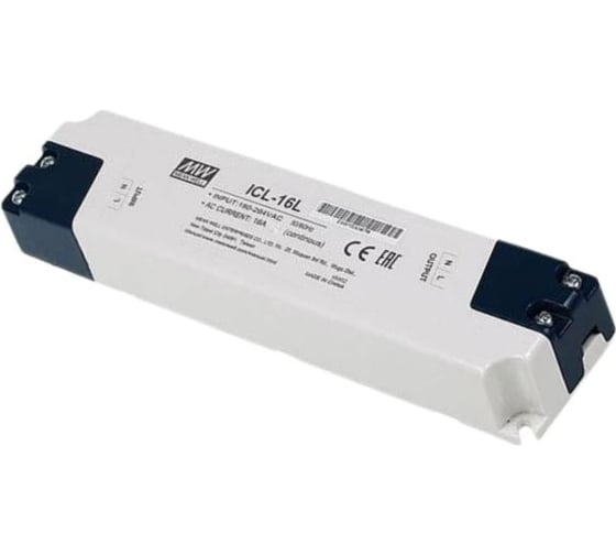 Ограничитель пускового тока MEAN WELL ICL-16L 23А, 180-264В, линейный тип, 16А постоянный ток, внутренняя тепловая защита, встроенное байпасное реле, крепление на 4 паз 3480656