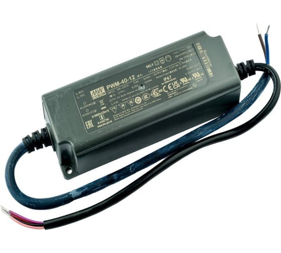 LED-драйвер для светодиодных лент с диммингом MEAN WELL PWM-40-12 40 Вт 12 В 3.34 А 1903240