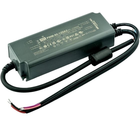 LED-драйвер для светодиодных лент с диммингом MEAN WELL PWM-90-12DA2 DALI-2 90 Вт 12 В 7.5 А 5500856