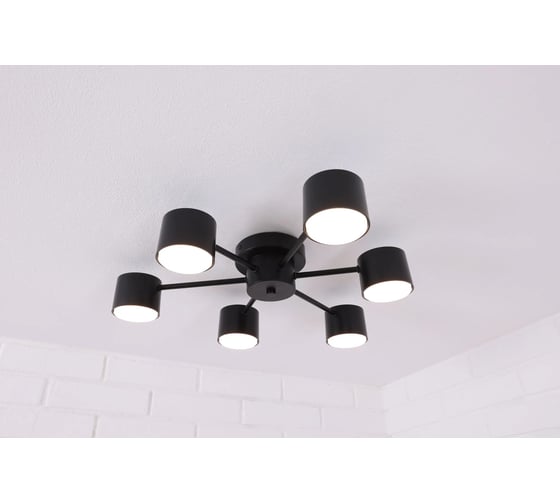 Люстра Schaffner 6xGX53/9W (55*55*13,5) Sedia 4835-6 BK