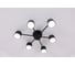 Люстра Schaffner 6xGX53/9W (55*55*13,5) Sedia 4835-6 BK 2