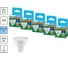 Набор ламп OSRAM 5 шт LED Value GU5.3 MR16 прозрачный 5Вт 500Лм замена 50Вт 6500K 4610590511112 1