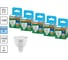 Набор ламп OSRAM 5 шт LED Value GU5.3 MR16 прозрачный 10Вт 1000Лм замена 100Вт 6500K 4610590511174 1