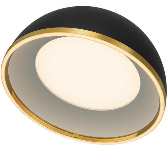 Светильник потолочный Citilux FLOOM с пультом, черный+золото CL736151