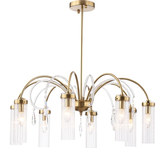 Люстра подвесная ST Luce Латунь/Латунь, прозрачный E14 8*40W SL1401.303.08