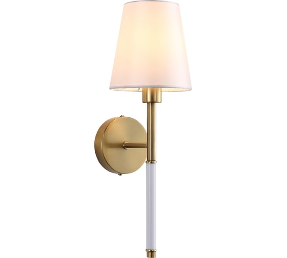 Cветильник настенный ST Luce Латунь/белый E14 1*40W SL1406.301.01
