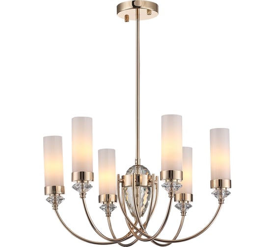 Люстра подвесная ST Luce Золото/белый, прозрачный E14*6 40W SL1402.253.06