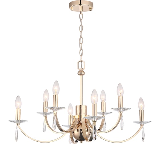 Люстра подвесная ST Luce Латунь/Латунь, прозрачный E14 8*40W SL1405.203.08