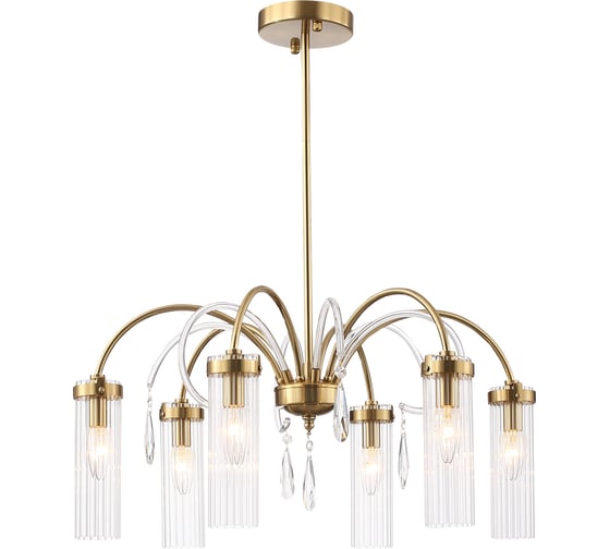 Люстра подвесная ST Luce Латунь/Латунь, прозрачный E14 6*40W SL1401.303.06