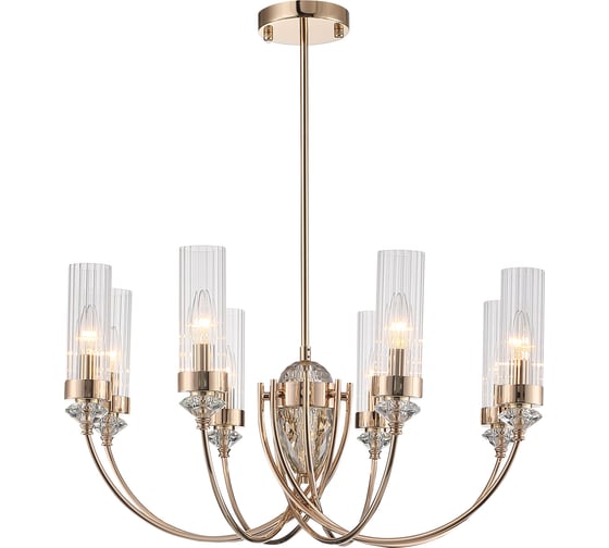 Люстра подвесная ST Luce Золото/прозрачный E14*8 40W SL1402.203.08