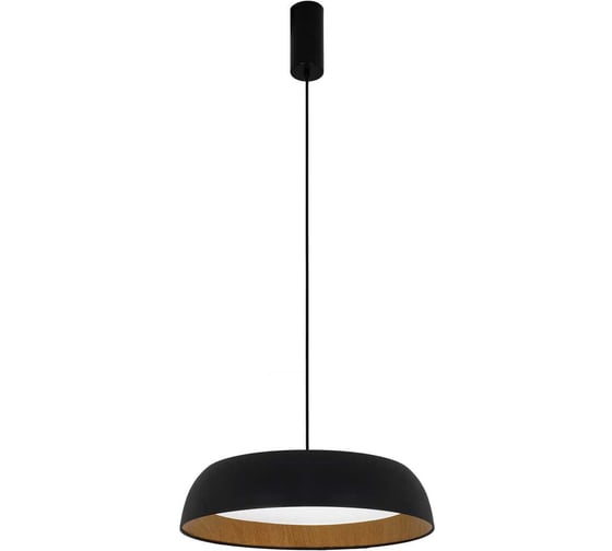 Светильник подвесной Evoluce Черный, Древесный/белая LED 1*30W 4000K SLE1812-403-01