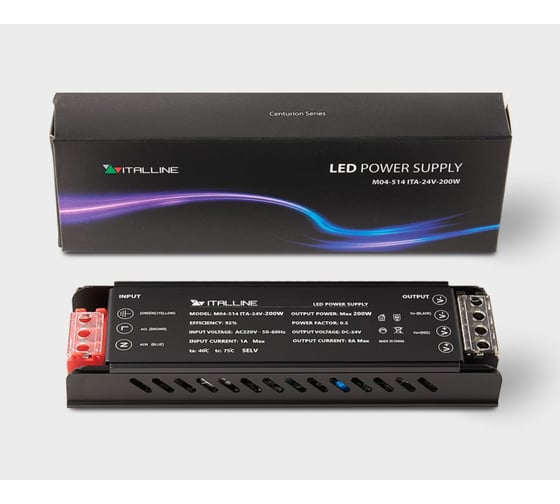 Блок питания для светодиодной ленты Italline M04-514 ITA-24V-200W ITLN_M04-514_ITA-24V-200W