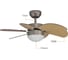 Люстра вентилятор DREAMFAN Smart RC 76 90200DFN 7